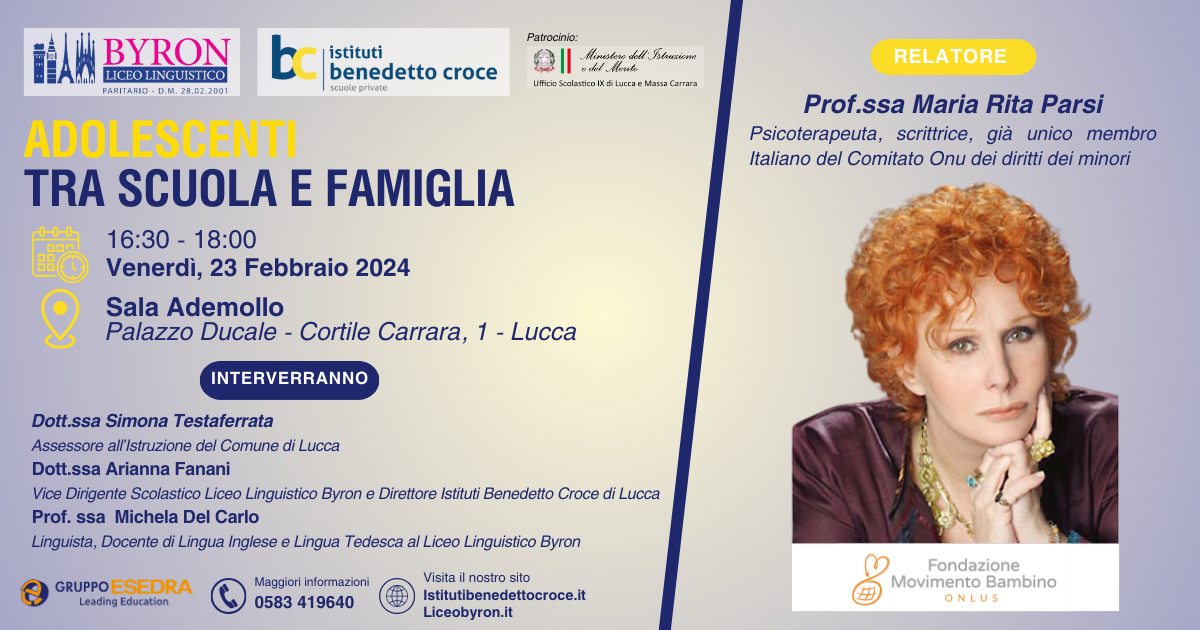 convegno adolescenti tra scuola e famiglia. prof.ssa maria rita parsi